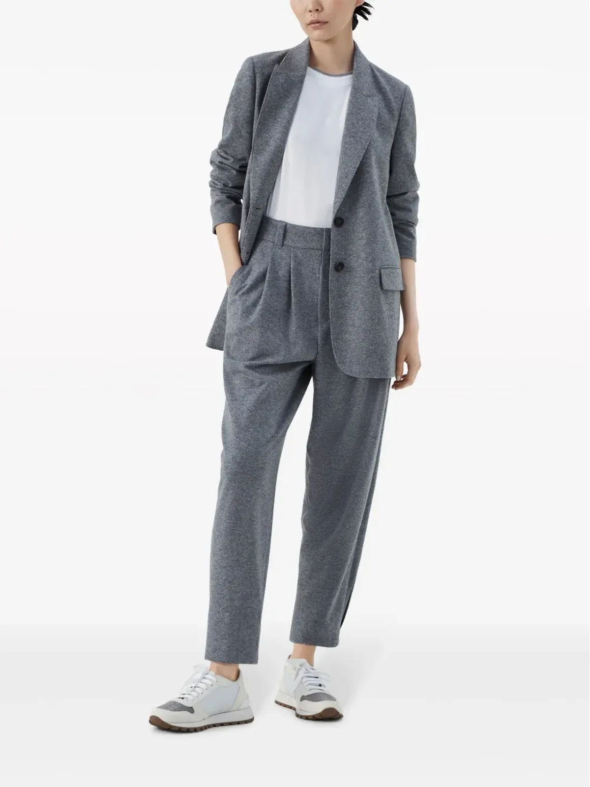 Brunello Cucinelli コントラストトリム Tシャツ - 画像2