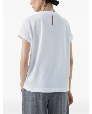 Brunello Cucinelli コントラストトリム Tシャツ - サムネイル4