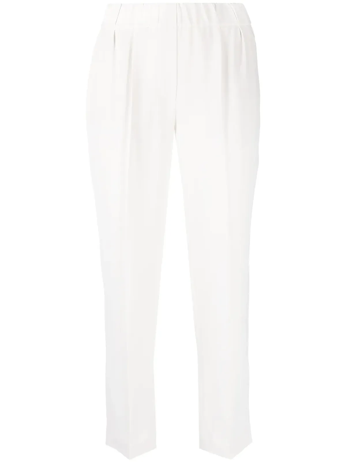 Brunello Cucinelli エラスティックテーパードパンツ - White - 画像1