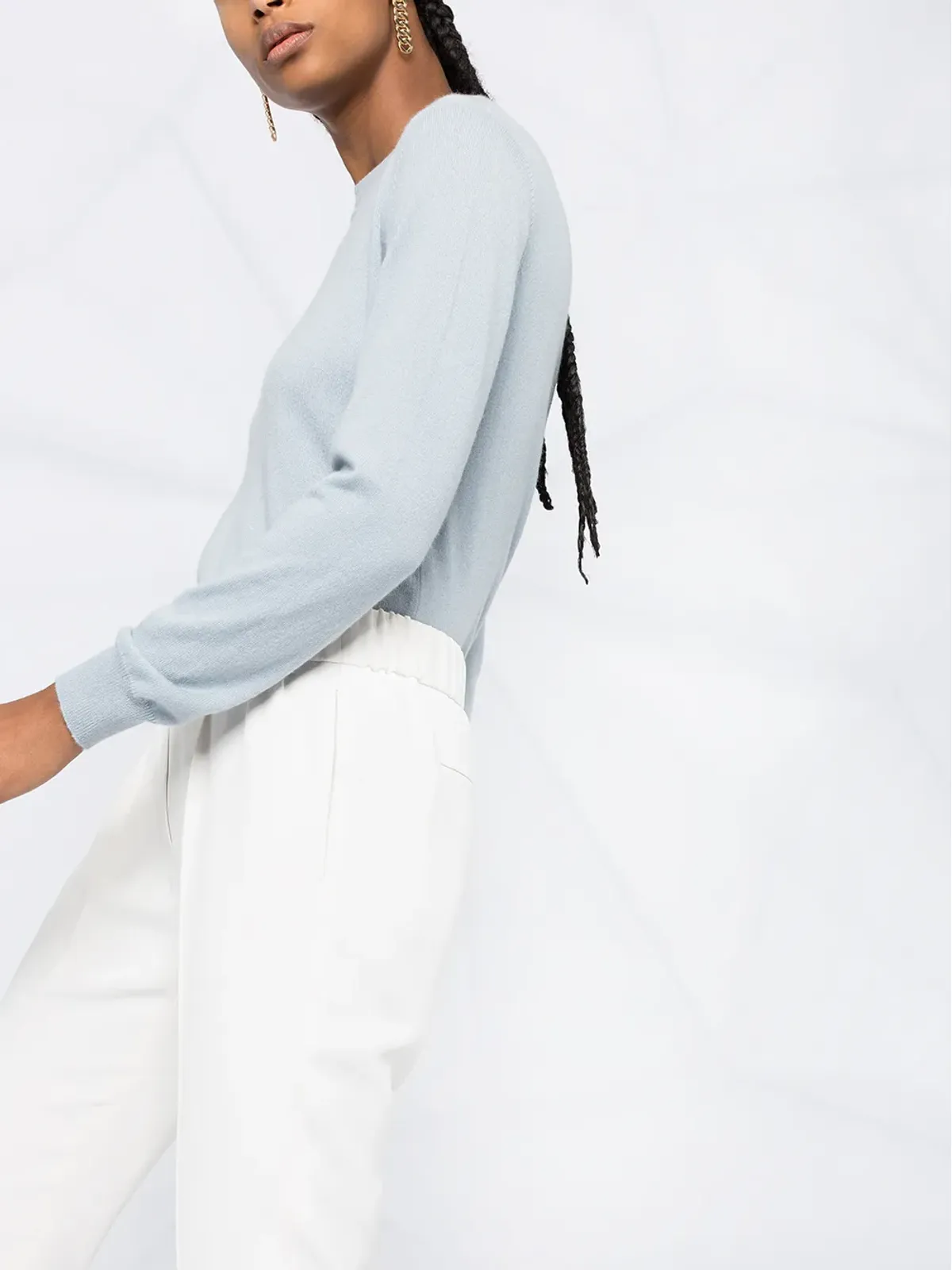 Brunello Cucinelli エラスティックテーパードパンツ - White - 画像5