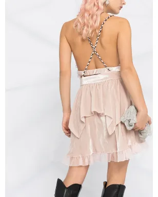 Philosophy Di Lorenzo Serafini フリル付きライトウェイトフレアドレス - サムネイル3