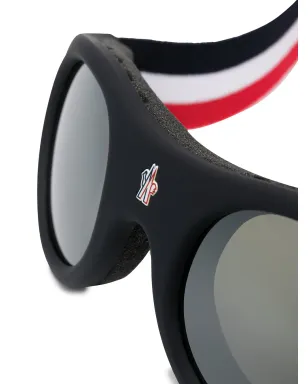 Moncler Eyewear ラウンドゴーグルサングラス - サムネイル3