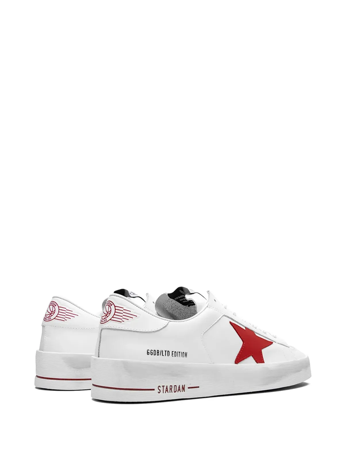 Golden Goose Stardan LTD ホワイトレザー スニーカー - 画像3