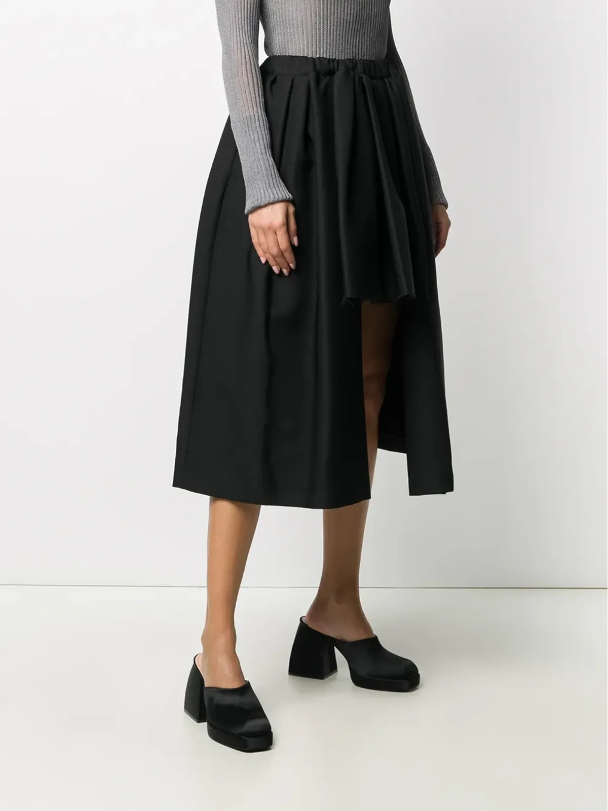 Comme Des Garçons Comme Des Garçons 非対称フレアスカート - 画像3