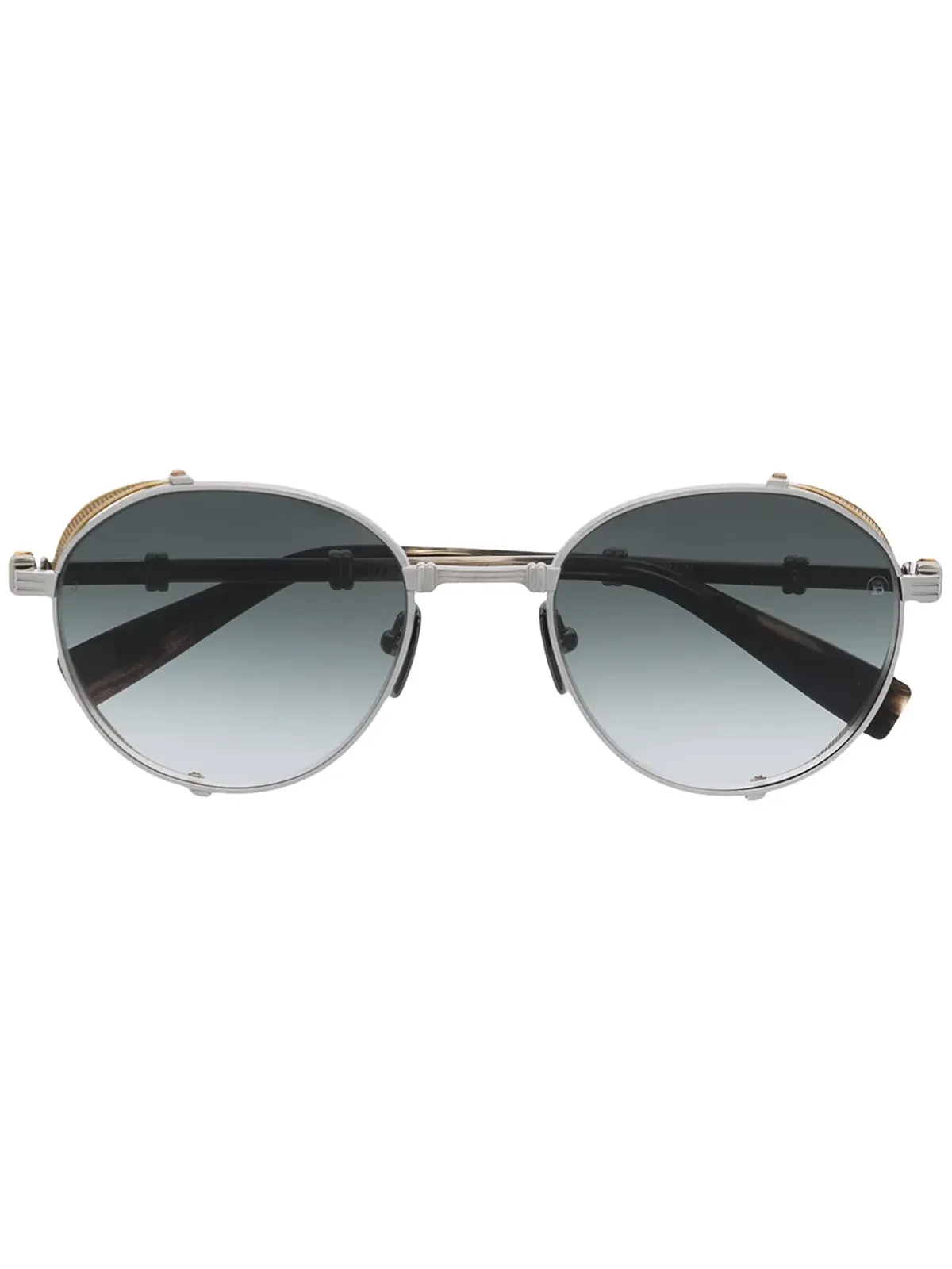 Balmain Eyewear x Akoni ラウンドグラデーションレンズ サングラス - シルバー - 画像1
