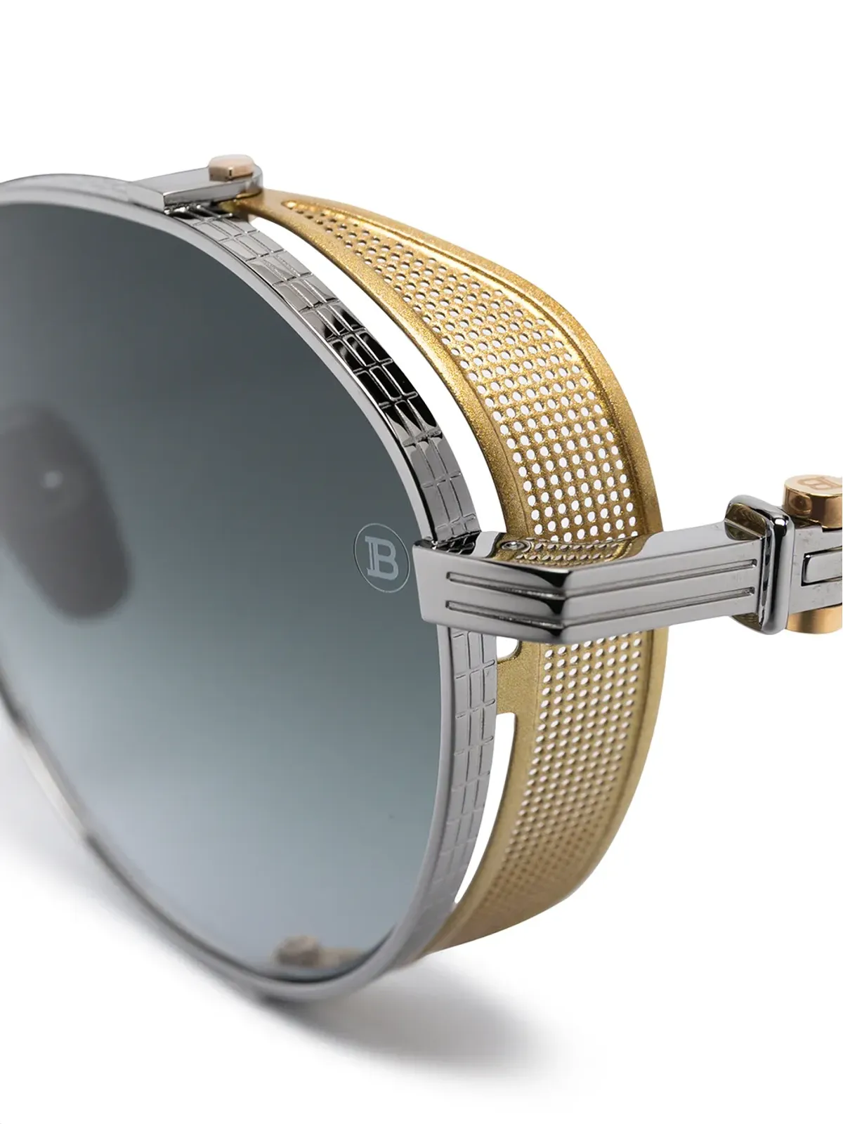 Balmain Eyewear x Akoni ラウンドグラデーションレンズ サングラス - シルバー - 画像3