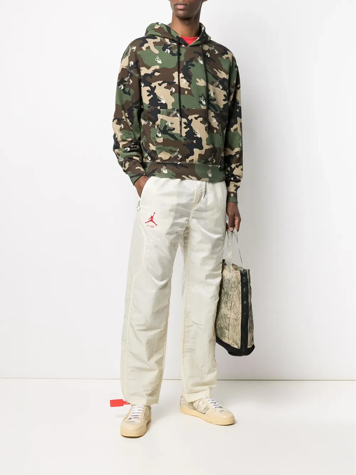 Nike X Off-White ロゴプリント トラックパンツ - 画像2