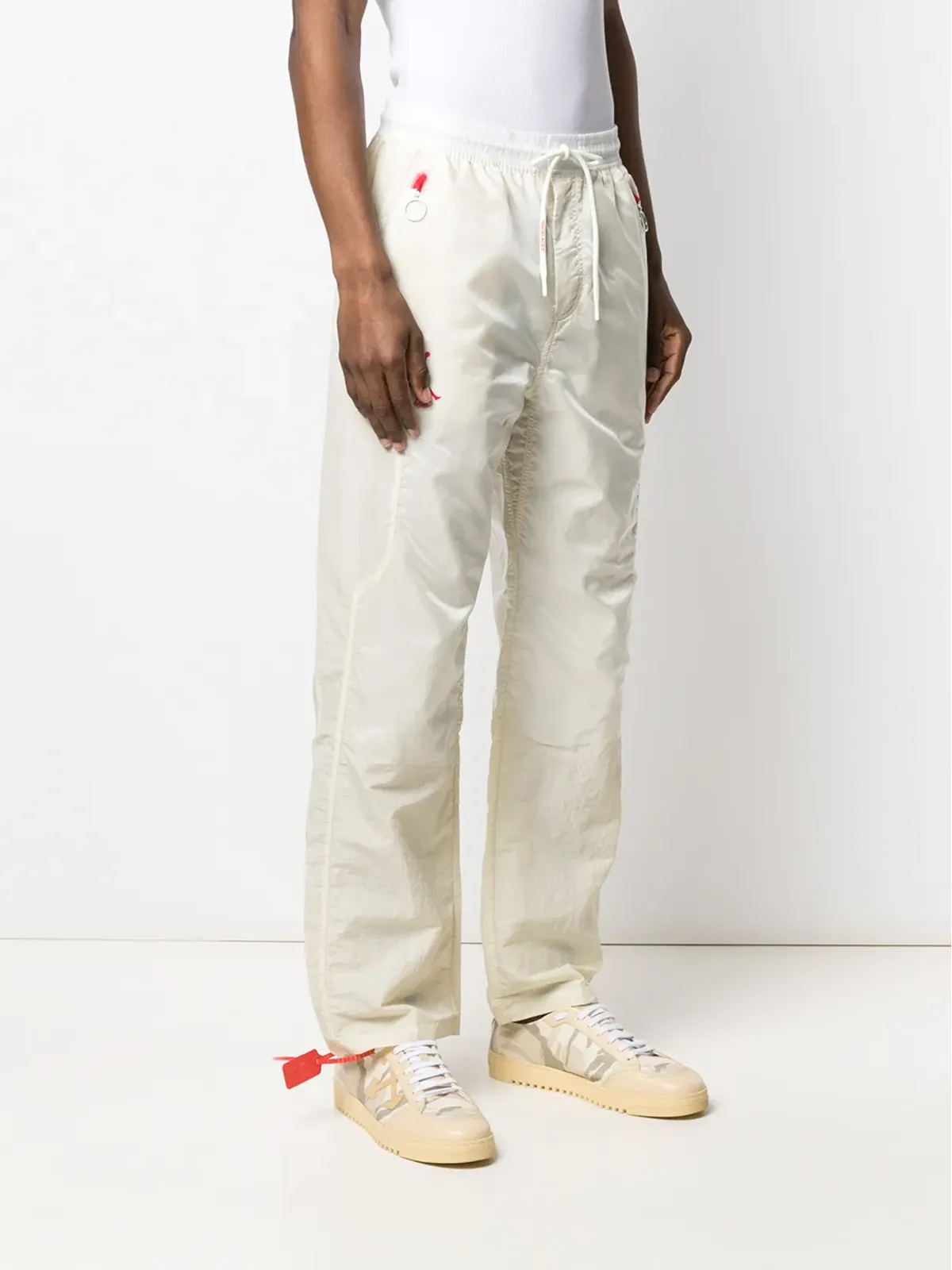 Nike X Off-White ロゴプリント トラックパンツ - 画像3