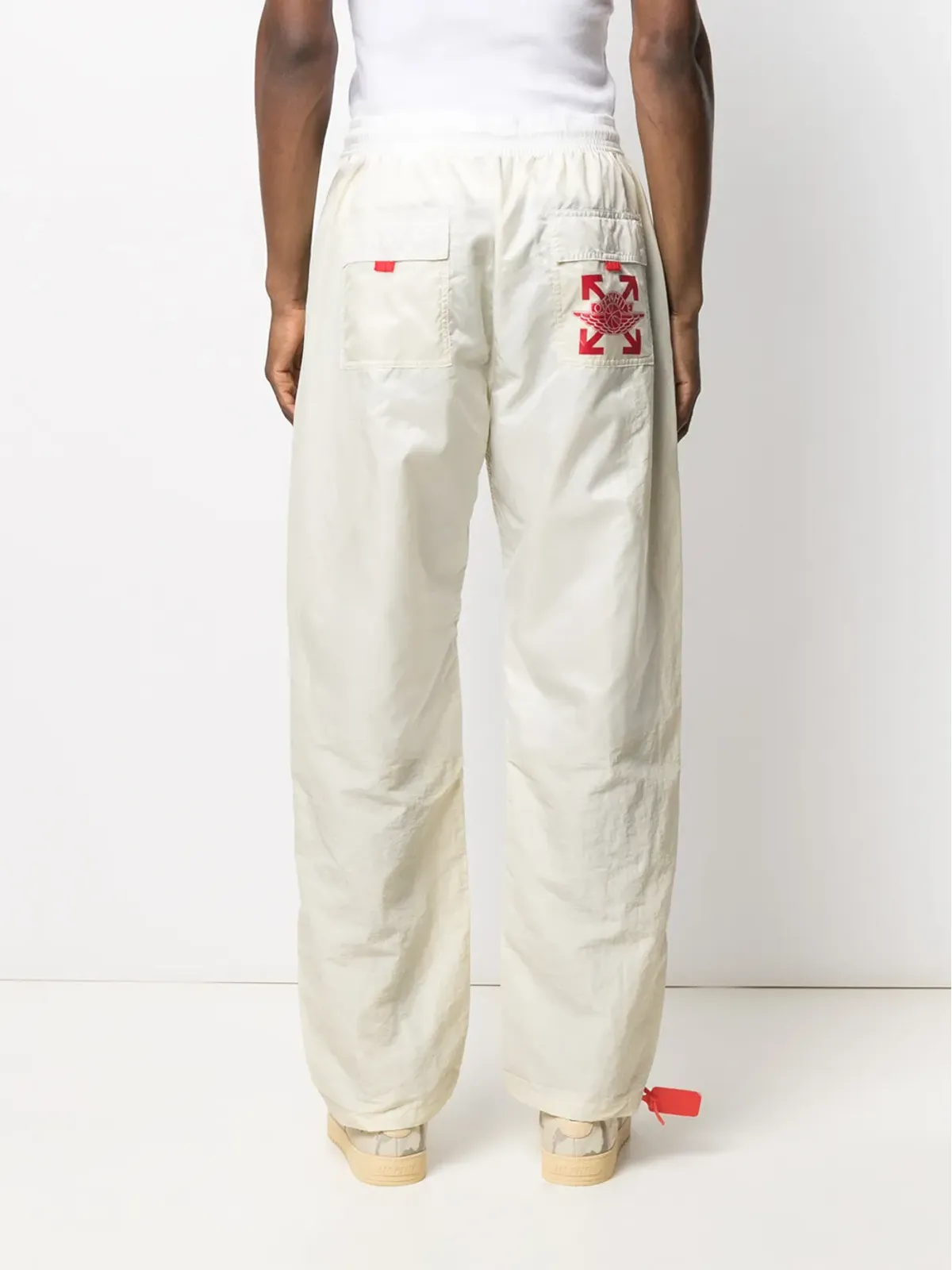 Nike X Off-White ロゴプリント トラックパンツ - 画像4