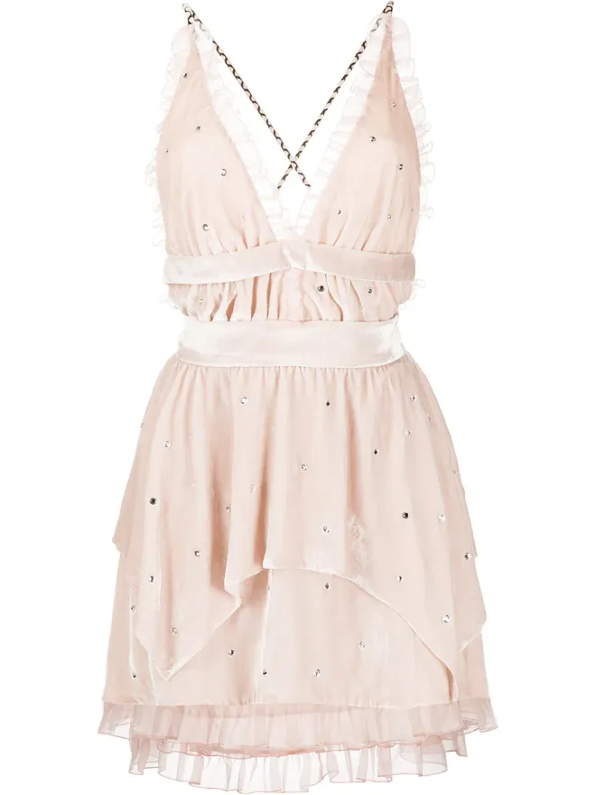 Philosophy Di Lorenzo Serafini Philosophy Di Lorenzo Serafini フリルディテールのフレアドレスの商品画像