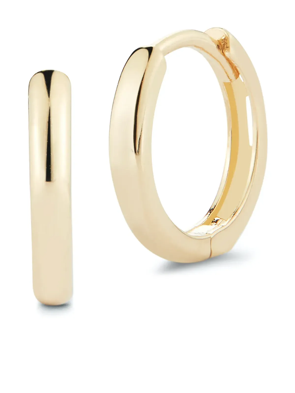 Mateo 14K イエローゴールド フープピアス - 画像1