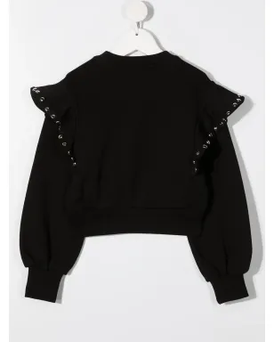 Alberta Ferretti Kids ロゴプリント ロックスタッドディテール スウェットシャツ - サムネイル2