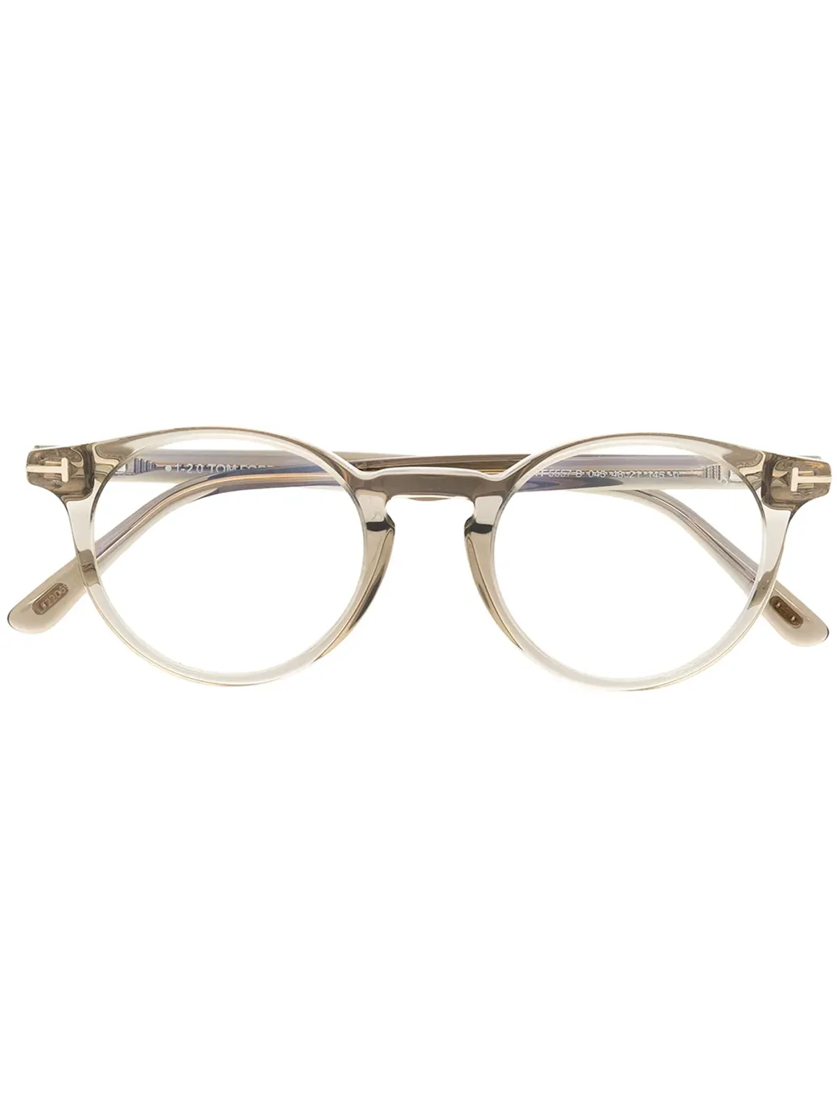 TOM FORD Eyewear TF5557B ラウンドフレームオプティカルグラス - 画像1