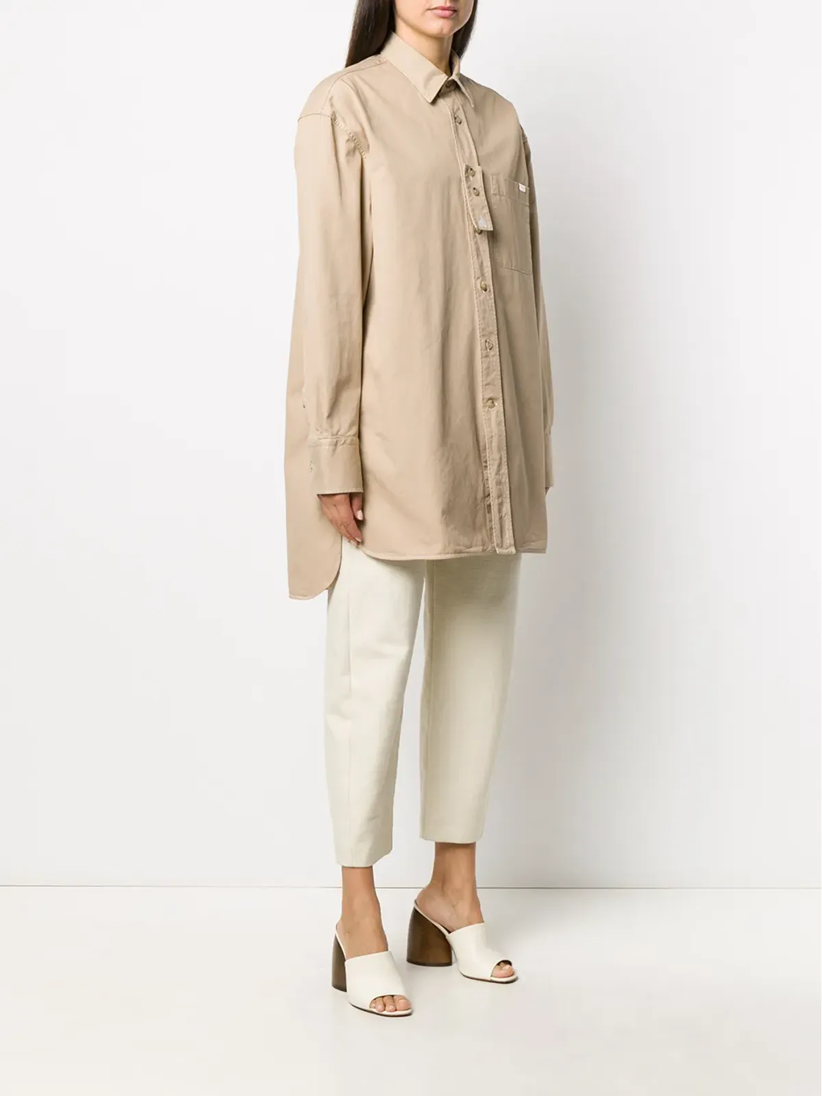 Lanvin オーバーサイズ長袖シャツ - Neutrals - 画像3