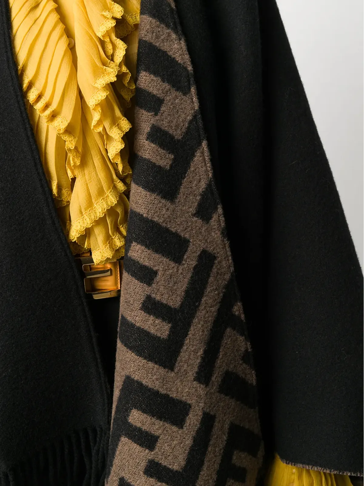 FENDI モノグラム柄ケープ - 画像5