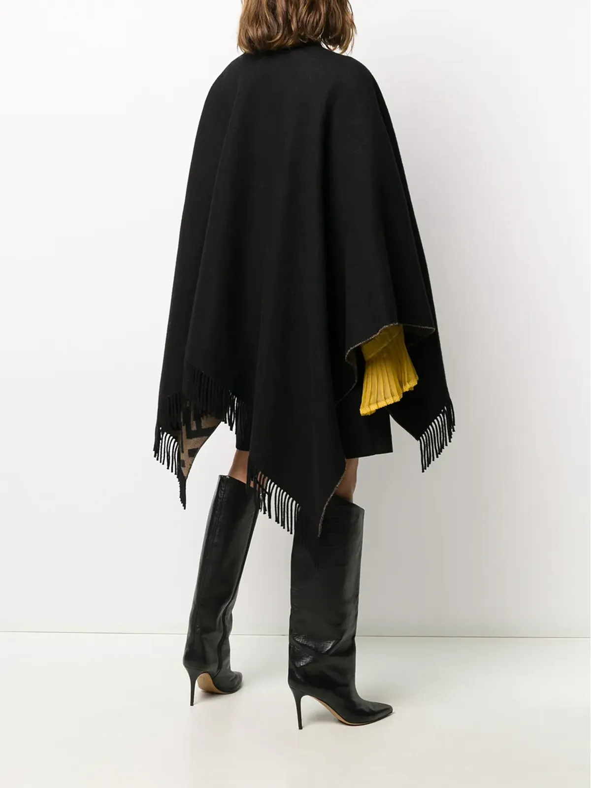 FENDI モノグラム柄ケープ - 画像4