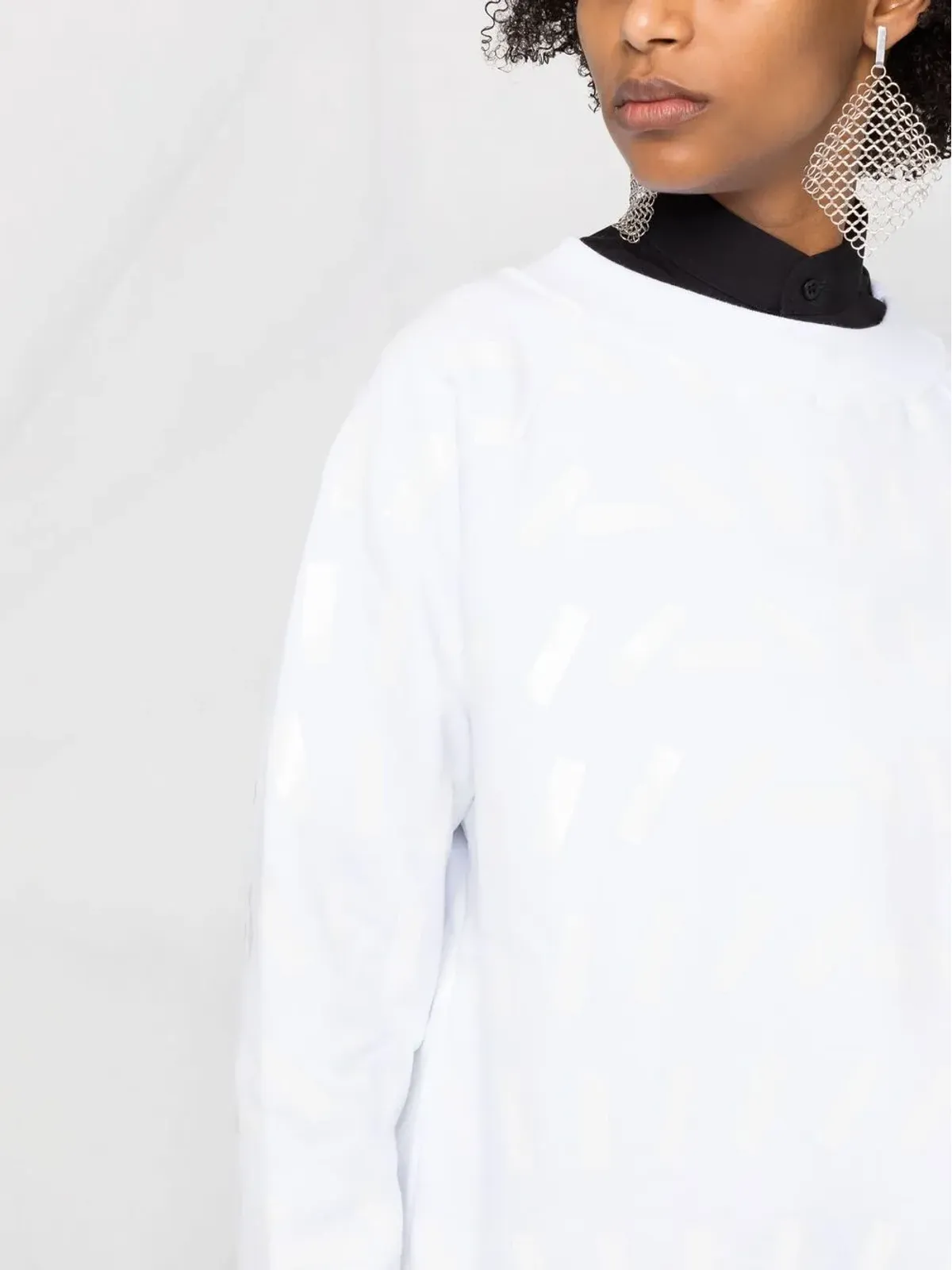 Maison Margiela テーププリントスウェットシャツ - 画像3