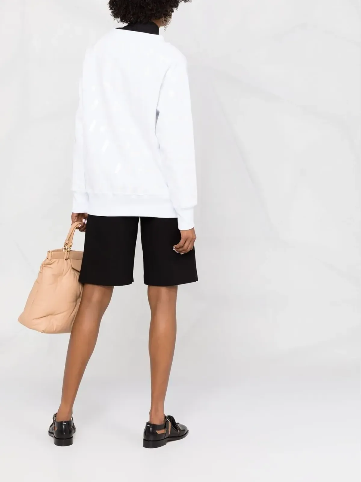 Maison Margiela テーププリントスウェットシャツ - 画像4