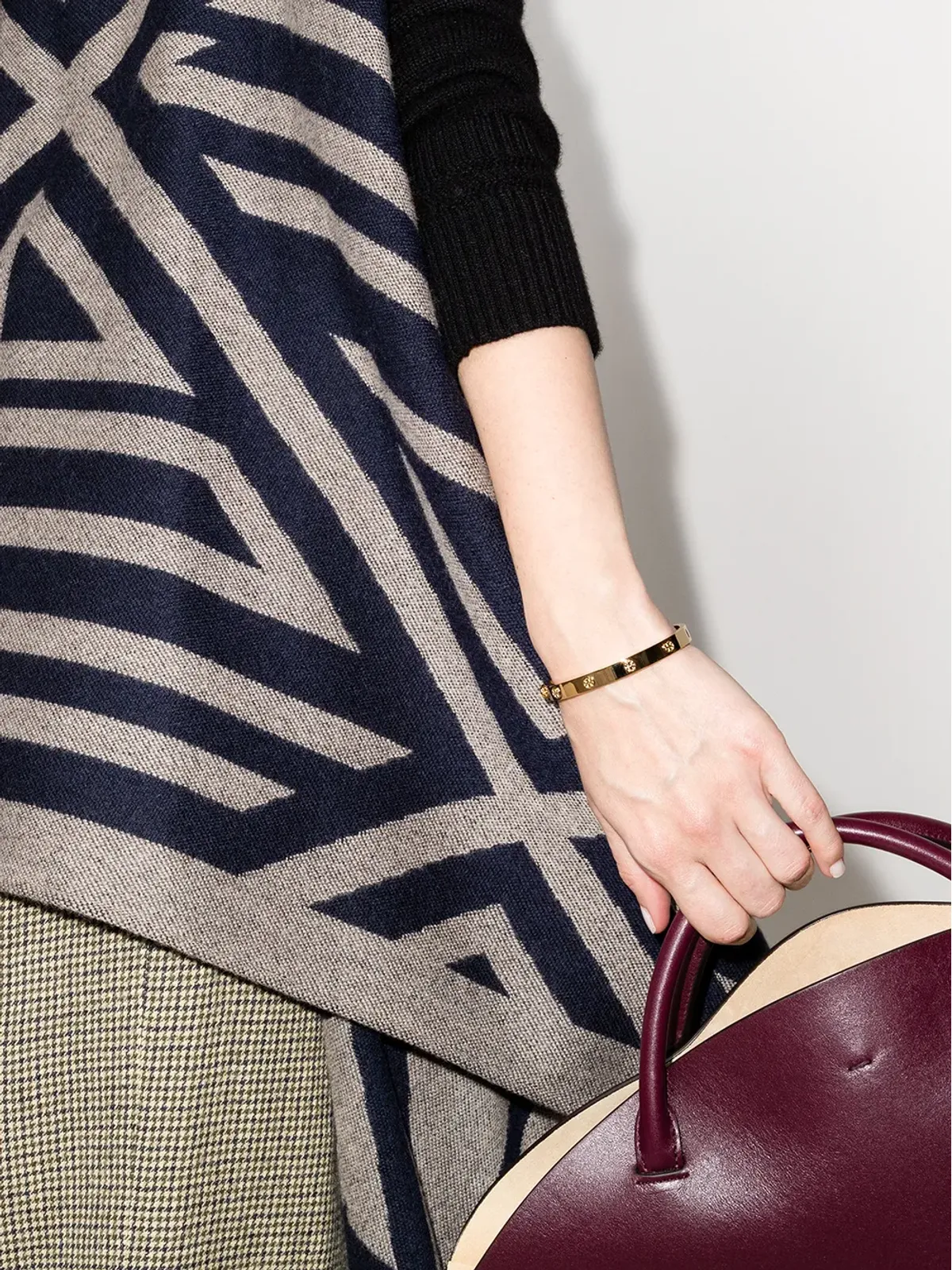 Tory Burch ミラー ヒンジ スタッド バングル - 画像2