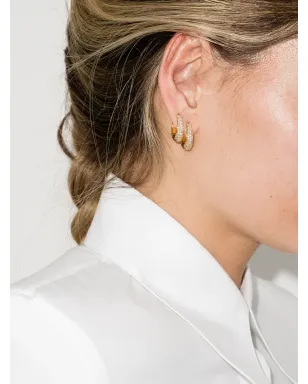 Tom Wood Liz pavé hoop earrings - サムネイル2
