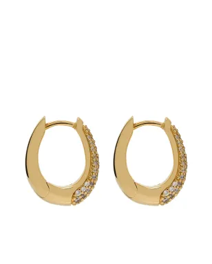 Tom Wood Liz pavé hoop earrings - サムネイル3