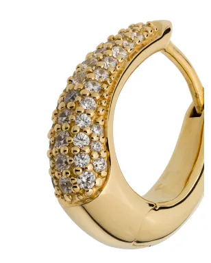 Tom Wood Liz pavé hoop earrings - サムネイル4