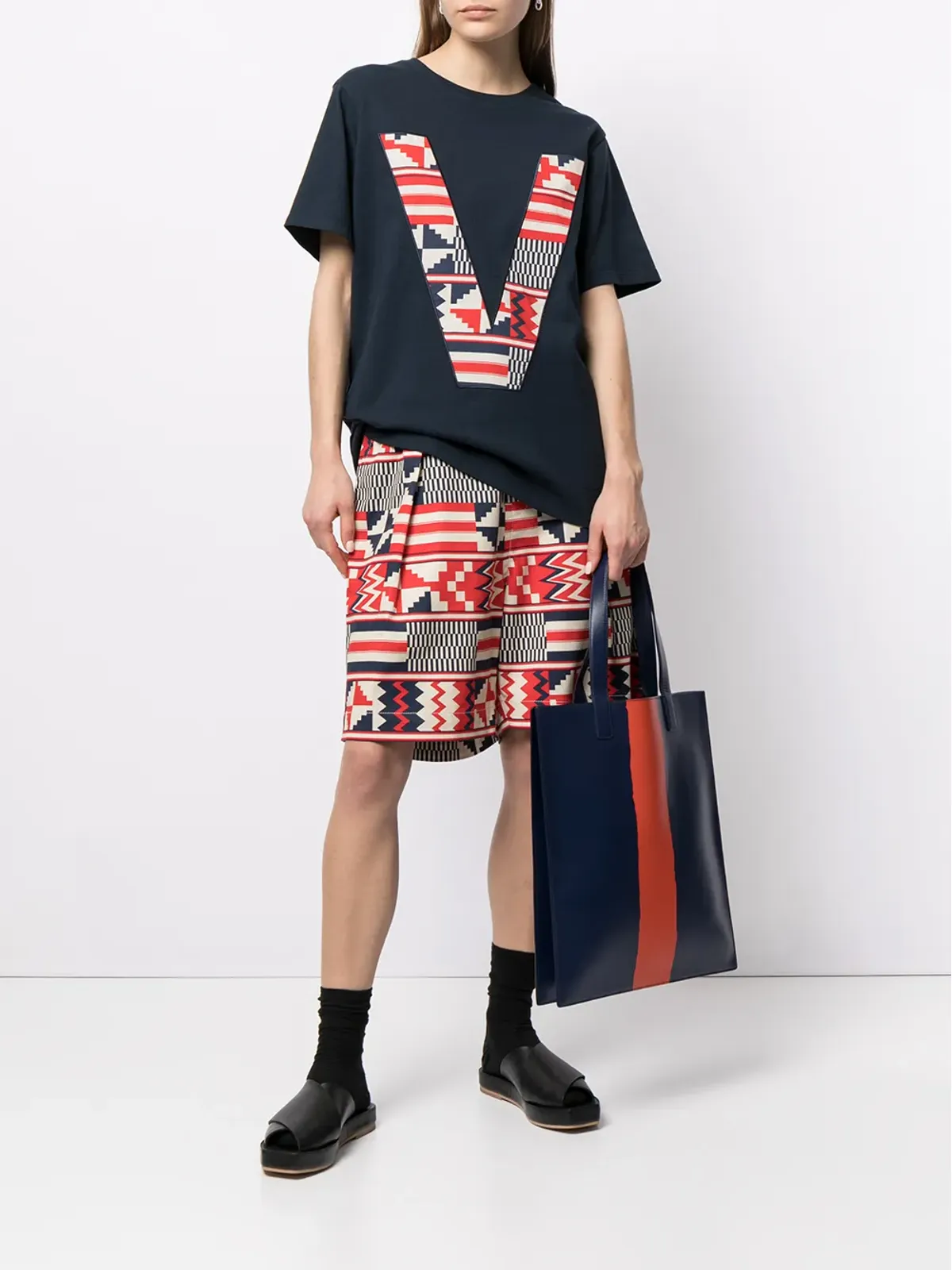 Ports V VロゴTシャツ - 画像3