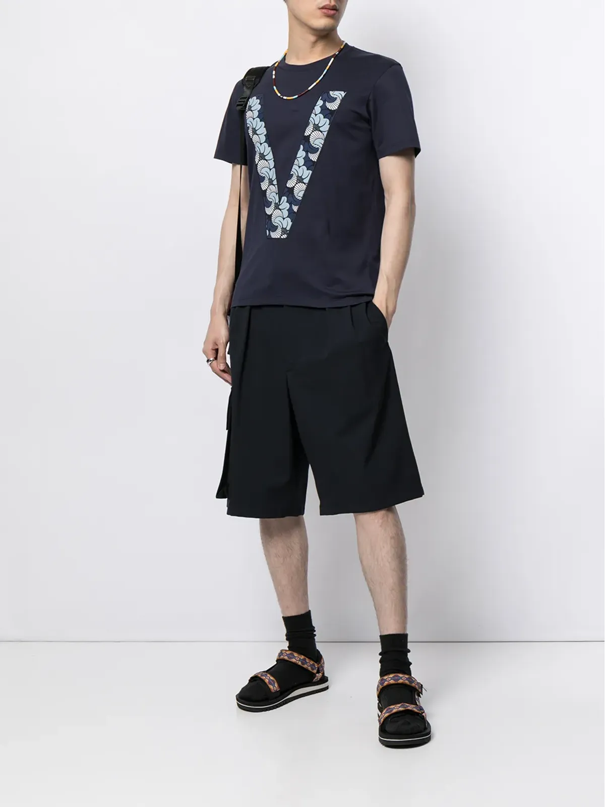 Ports V モノグラムプリントTシャツ - 画像2