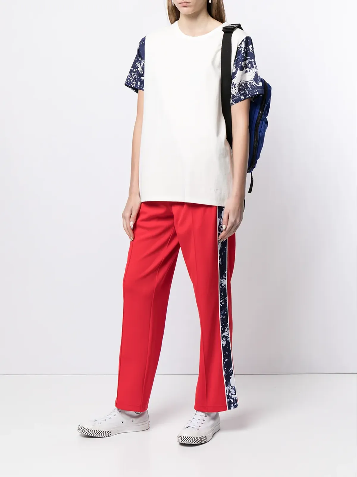 Ports V ペイントスプラッター 半袖 Tシャツ - 画像3