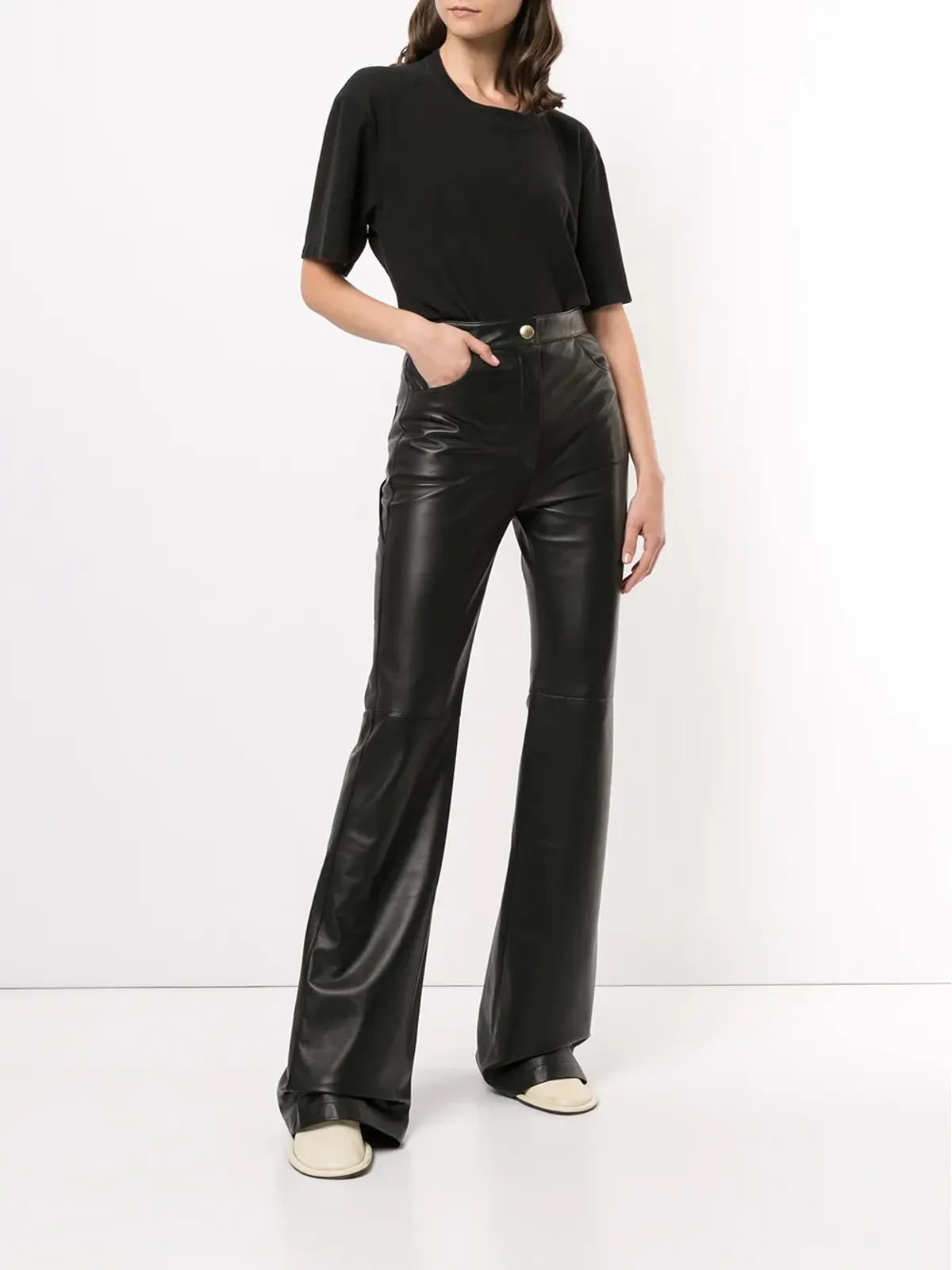 Proenza Schouler オーバーダイド エコ・コア ジャージー Tシャツ - 画像2