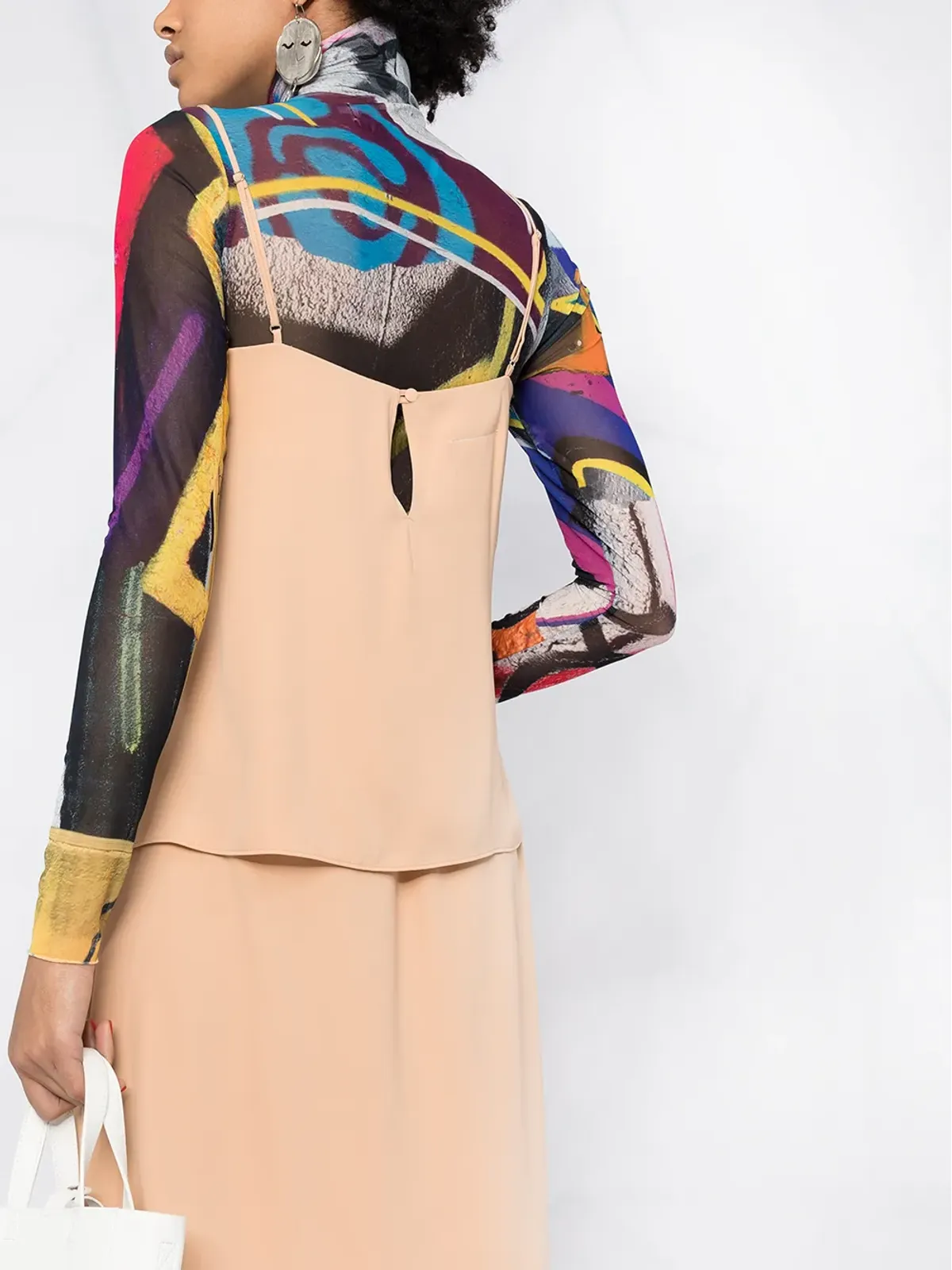 MM6 Maison Margiela Vネックノースリーブドレス - 画像3