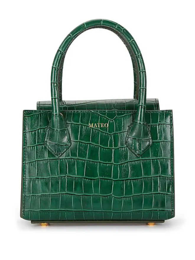 Mateo Mateo ダイアナ クロコエフェクト レザー トートの商品画像