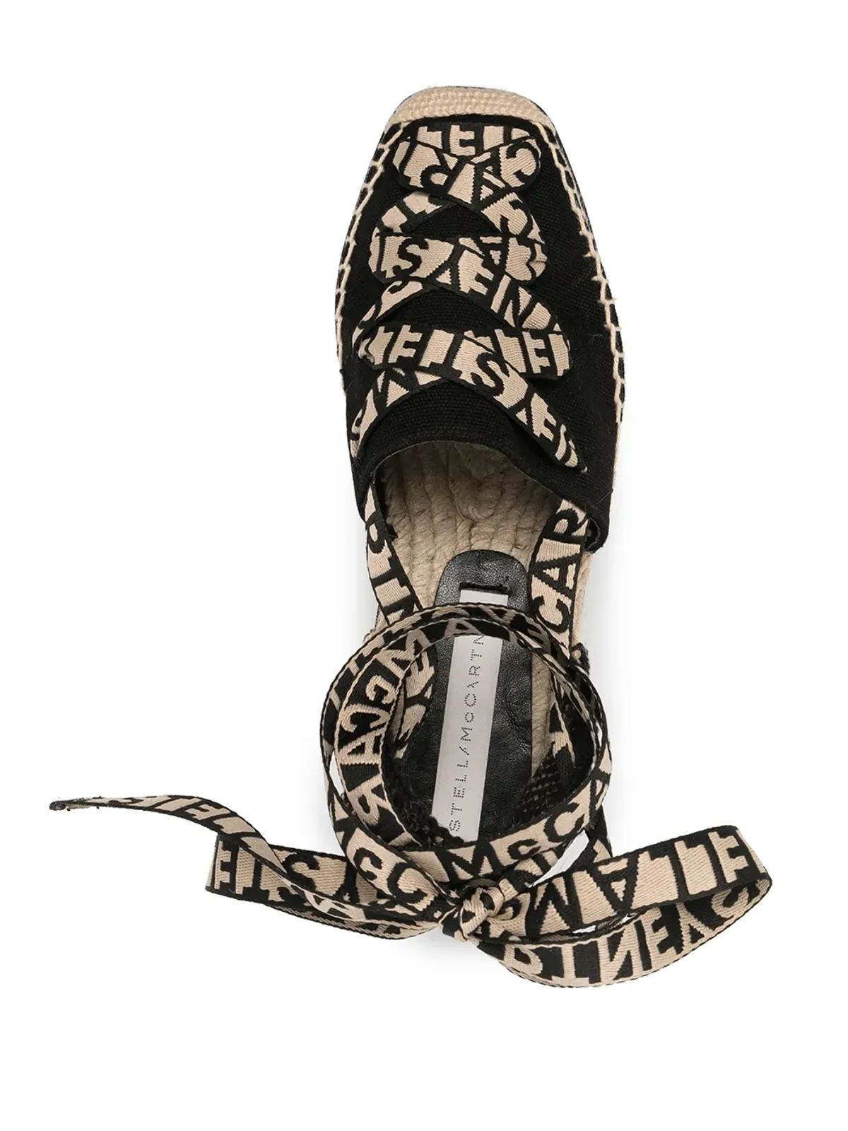 Stella McCartney Gaiaプラットフォームエスパドリーユ - ブラック - 画像4