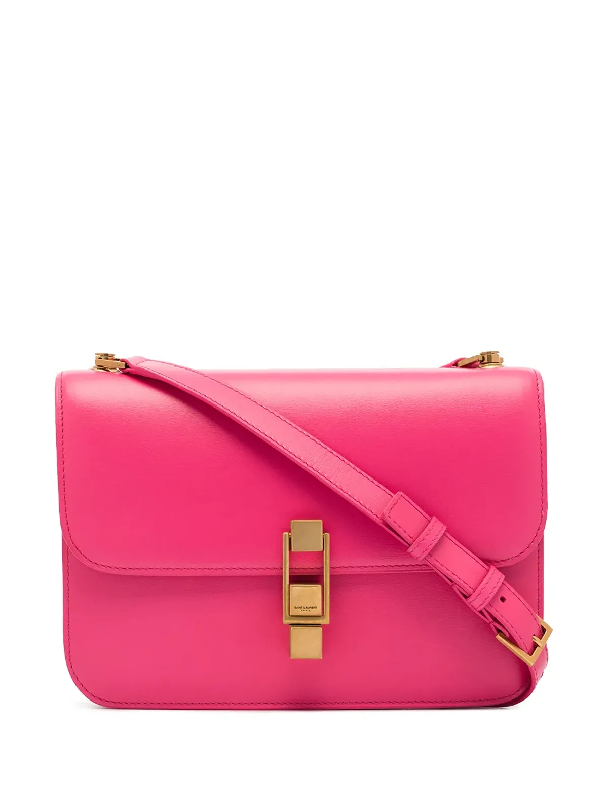 Saint Laurent Carré レザー ショルダーバッグ - ピンク - 画像1