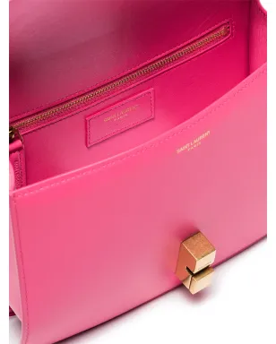 Saint Laurent Carré レザー ショルダーバッグ - ピンク - サムネイル5
