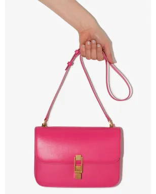 Saint Laurent Carré レザー ショルダーバッグ - ピンク - サムネイル4