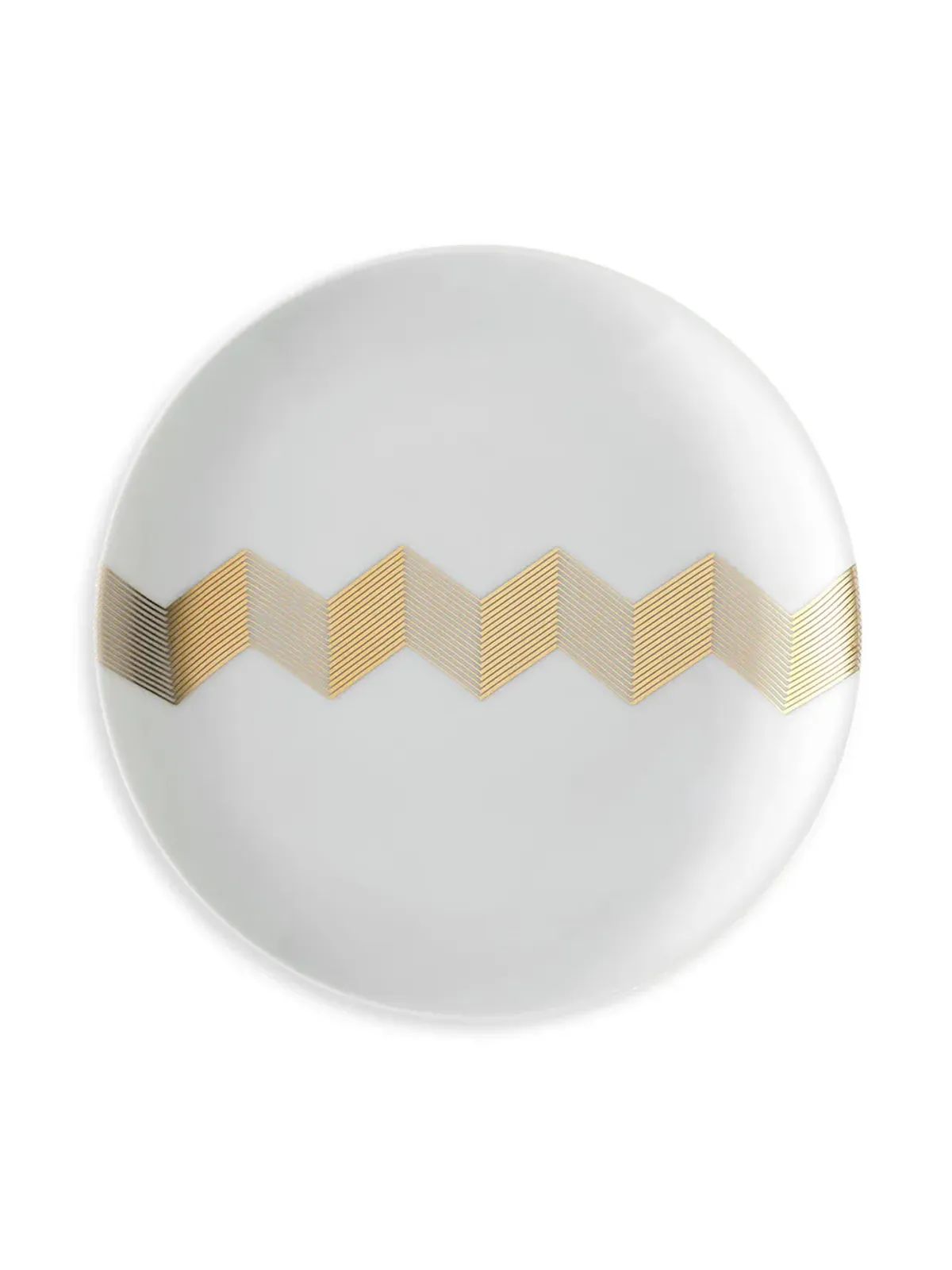 LSA International Chevron tea plates (set of 4) - White - 画像2