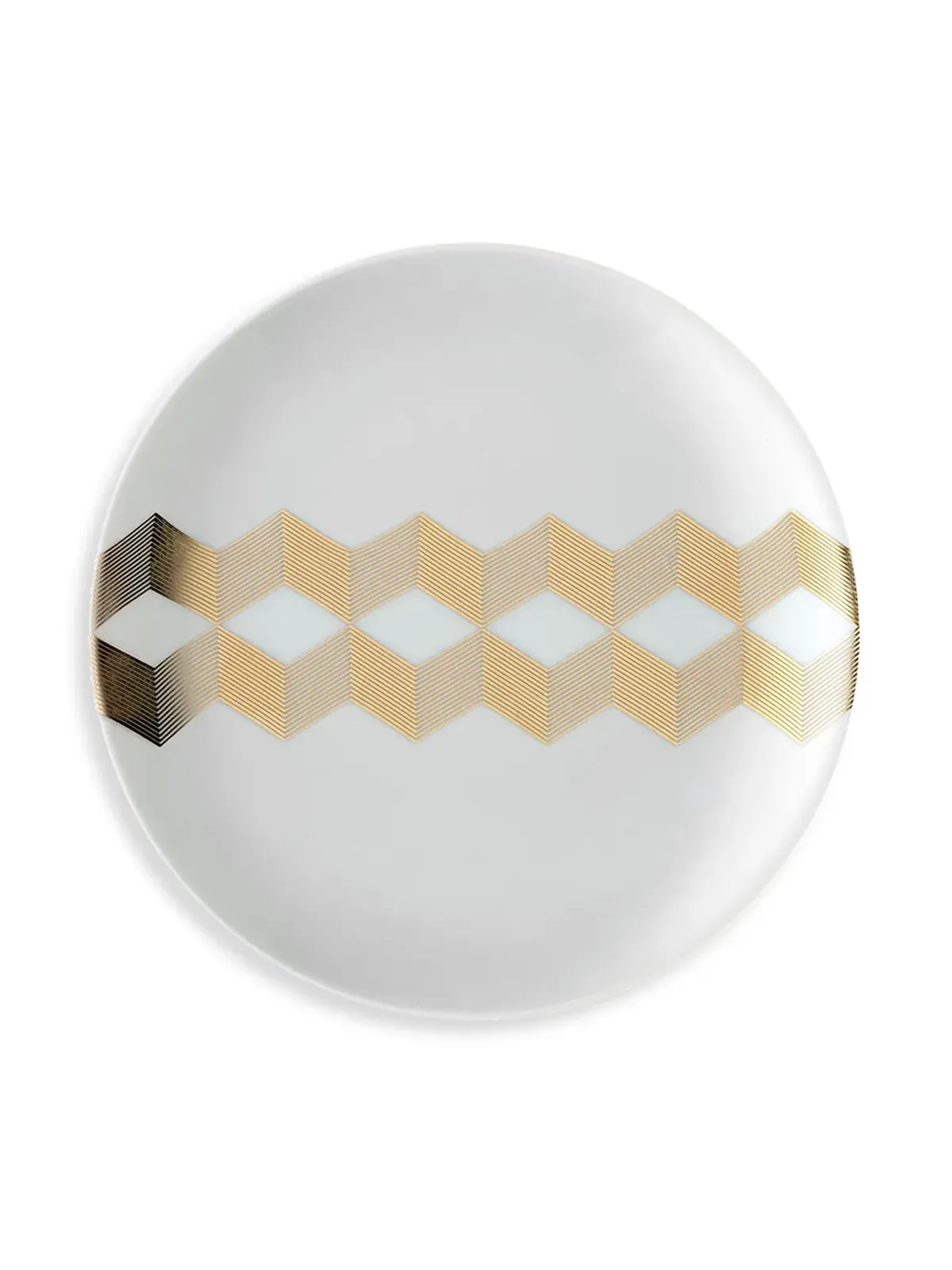 LSA International Chevron tea plates (set of 4) - White - 画像3
