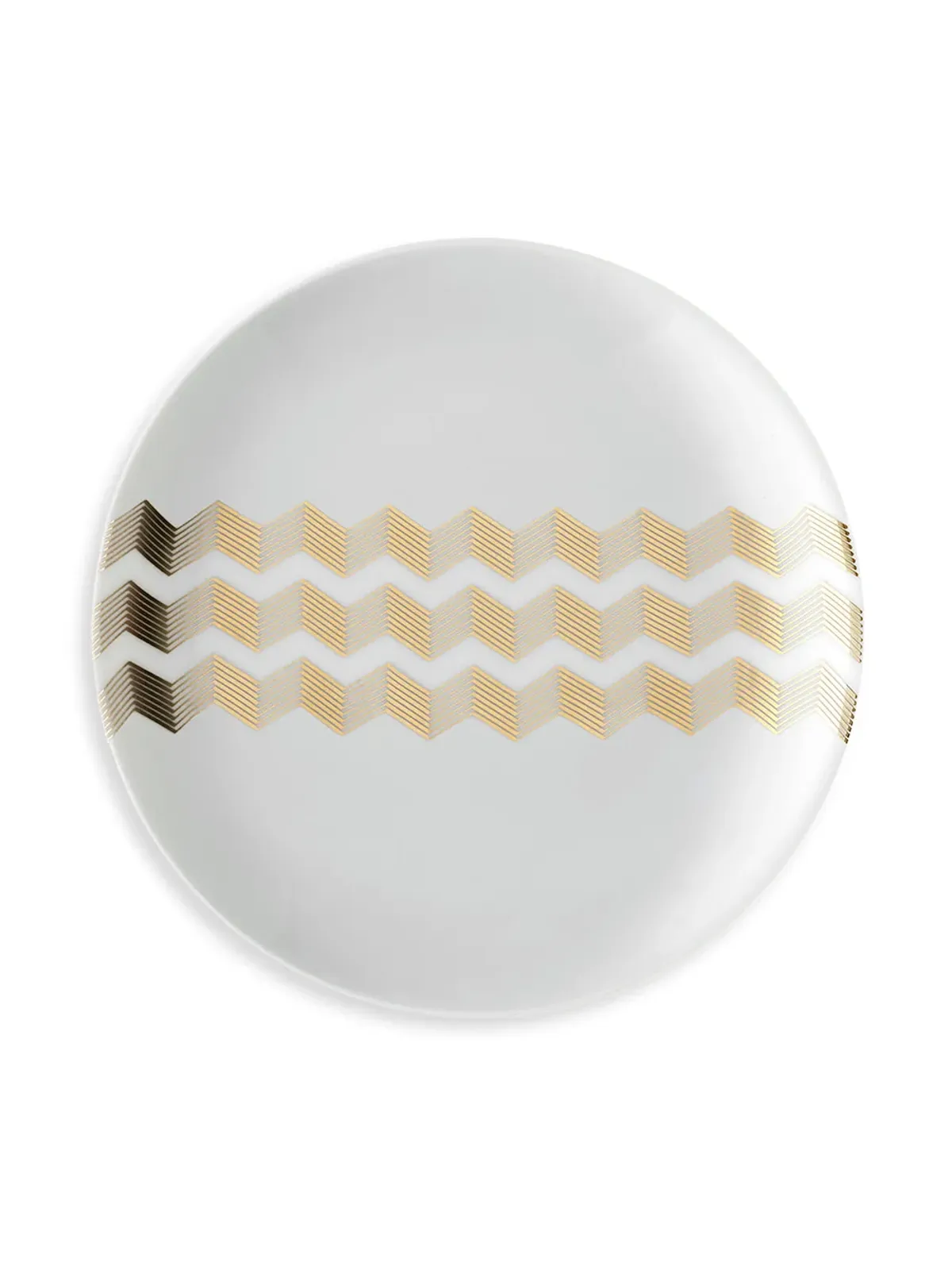 LSA International Chevron tea plates (set of 4) - White - 画像4