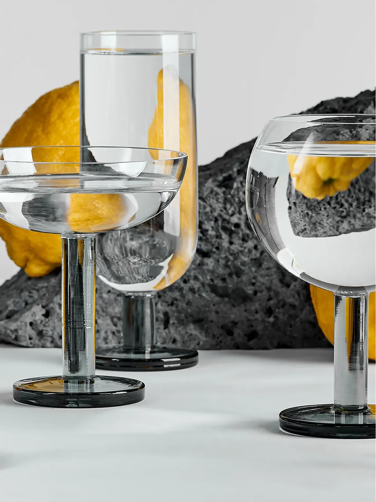 Tom Dixon パックフルートグラス（セット2） - White - 画像3