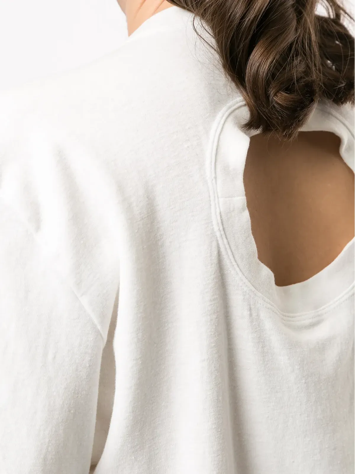 Proenza Schouler リアカットアウトディテールTシャツ - 画像5