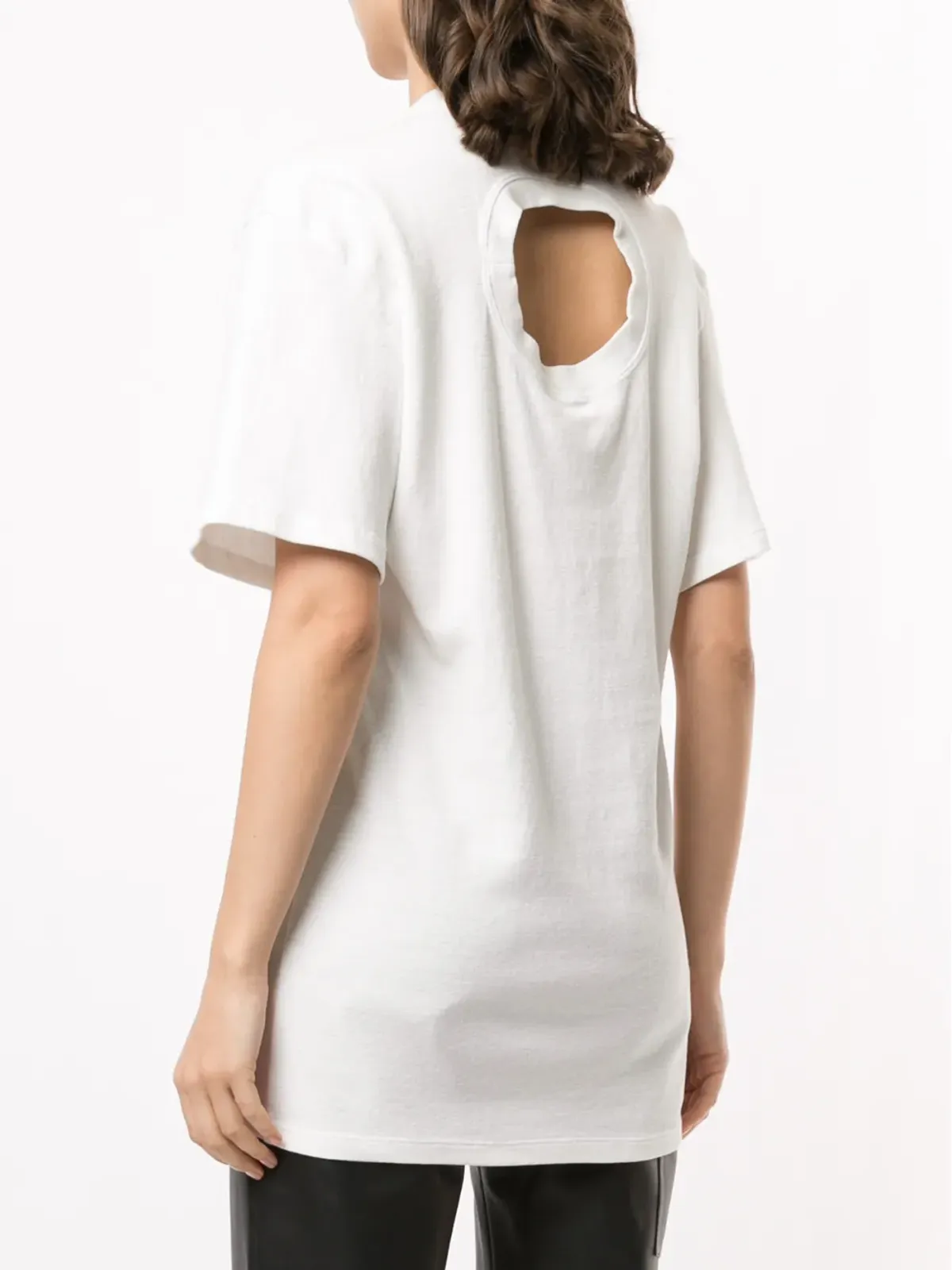 Proenza Schouler リアカットアウトディテールTシャツ - 画像4