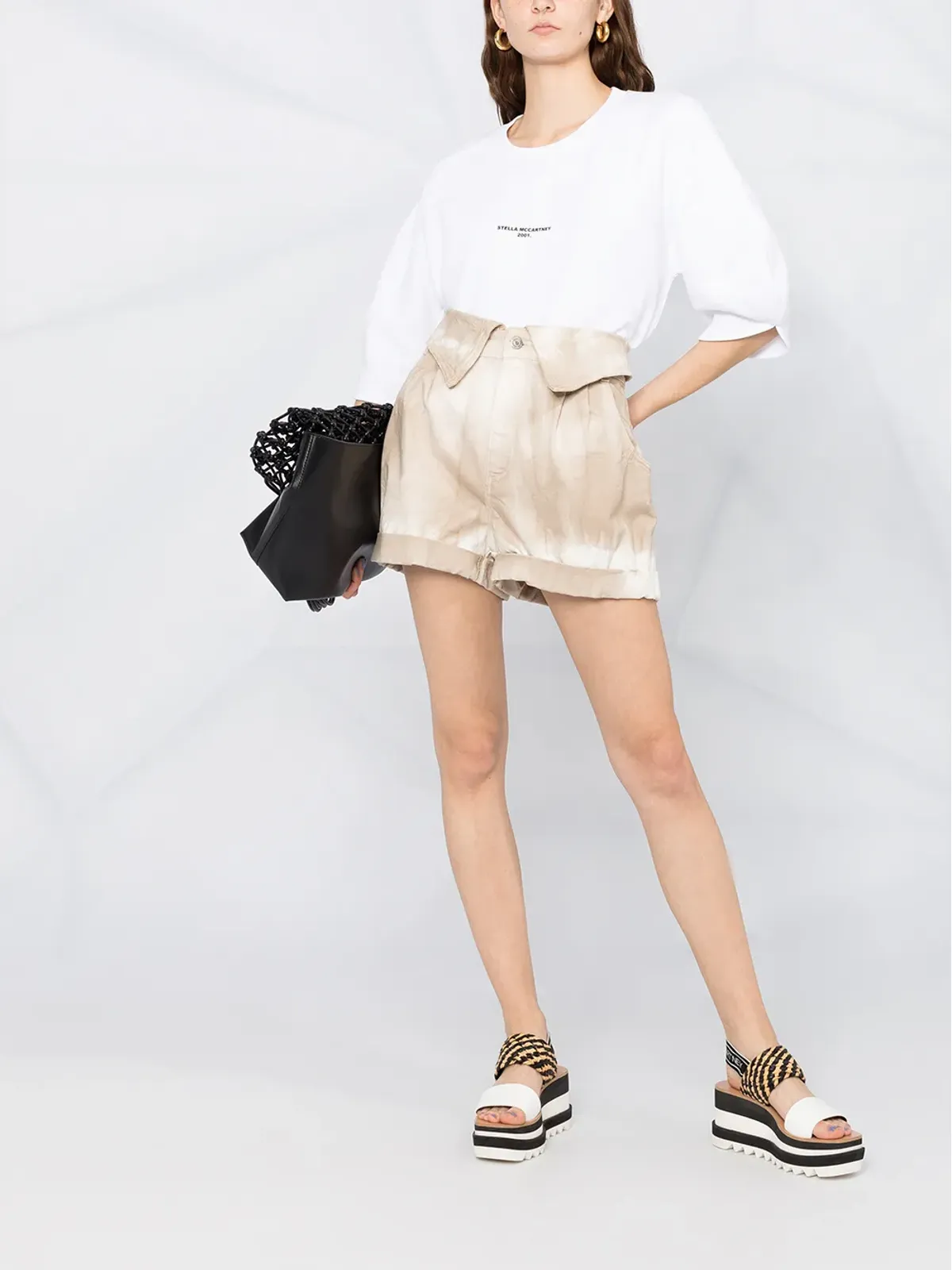 Stella McCartney タイダイデニムショーツ - 画像2