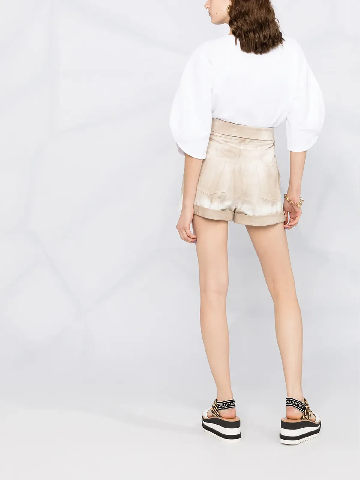 Stella McCartney タイダイデニムショーツ - 画像4