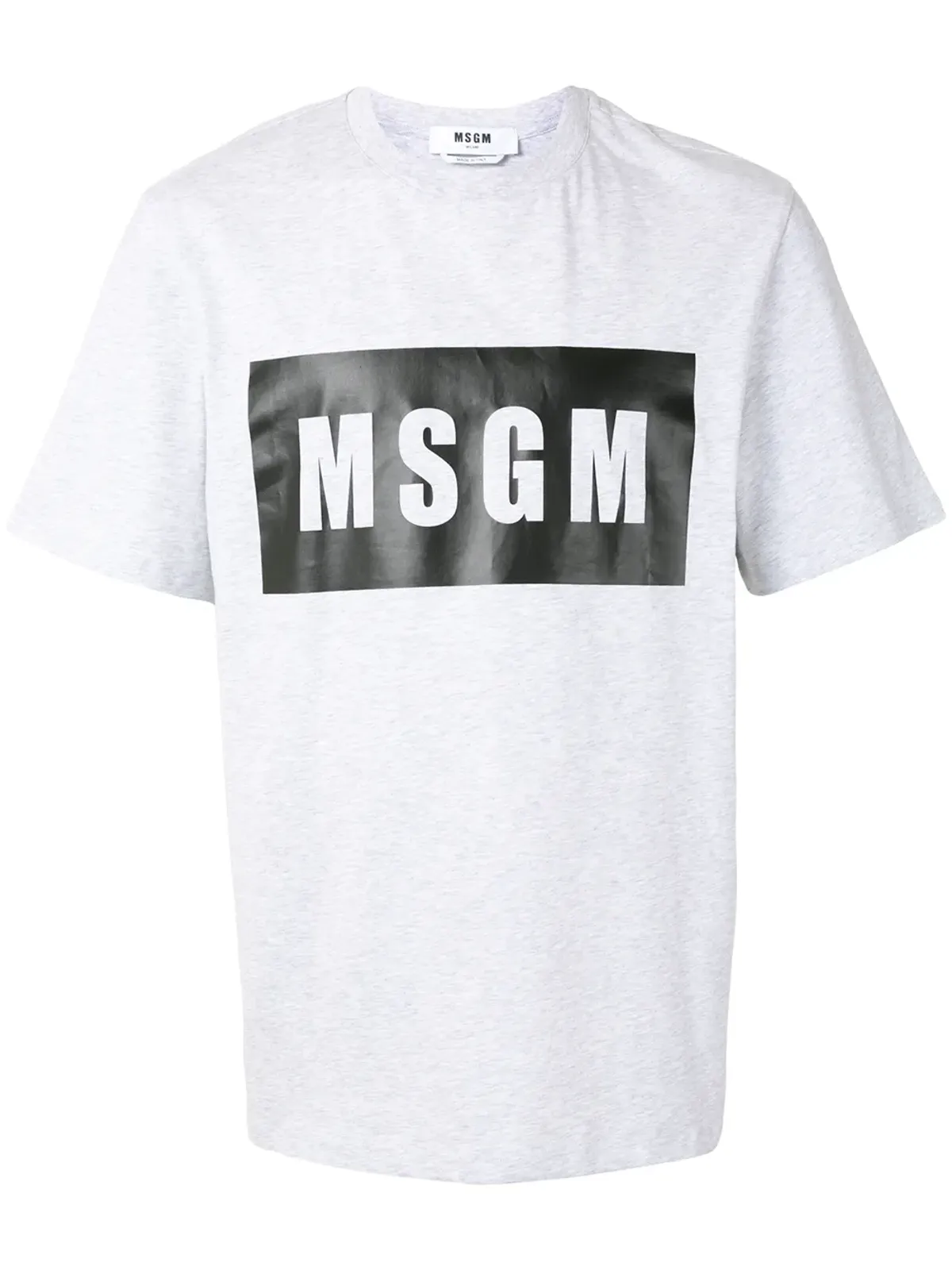MSGM ロゴプリント Tシャツ - グレー - 画像1