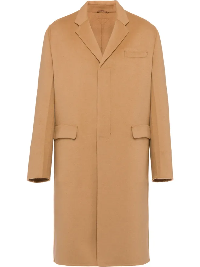 Prada Prada シングルブレスト カシミア コートの商品画像
