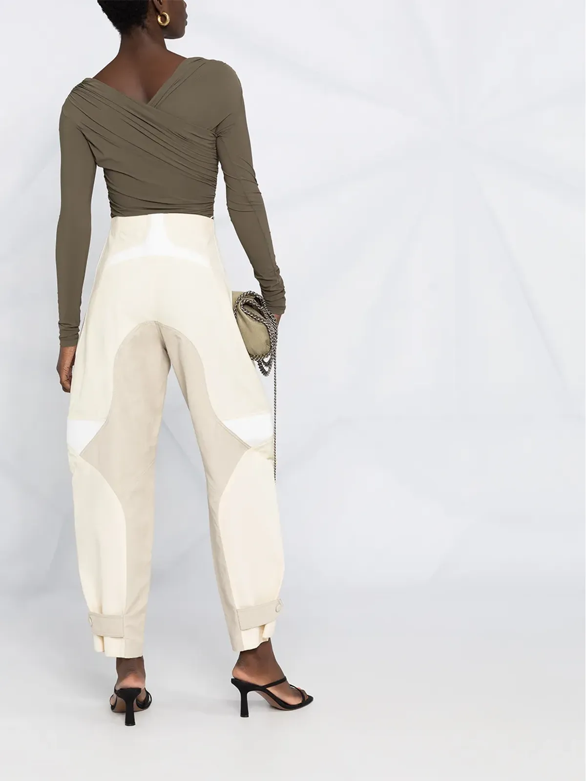 Stella McCartney パネルド・テーパードパンツ - 画像4