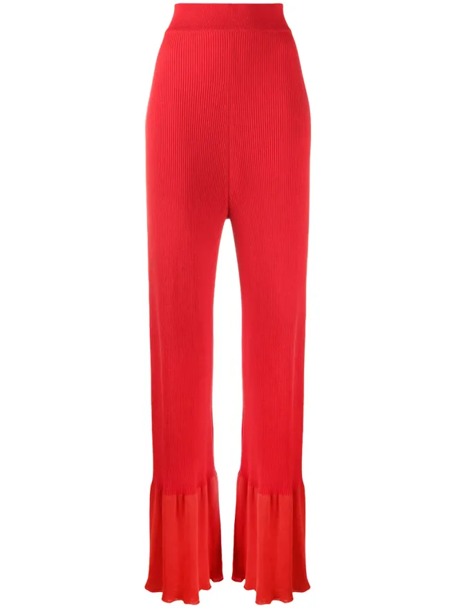 Stella McCartney Stella McCartney リブニット ロング丈パンツの商品画像