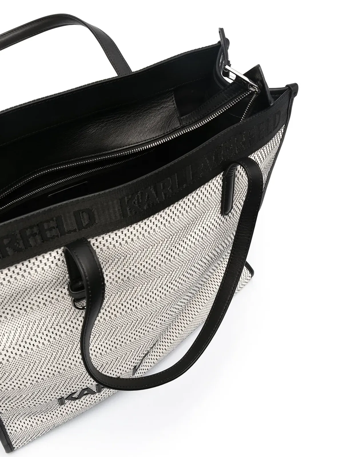 Karl Lagerfeld K/Skuare レザー トートバッグ - 画像5