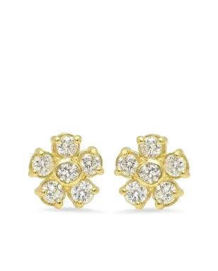 Jennifer Meyer 花モチーフ ダイヤモンド スタッドピアス - サムネイル1